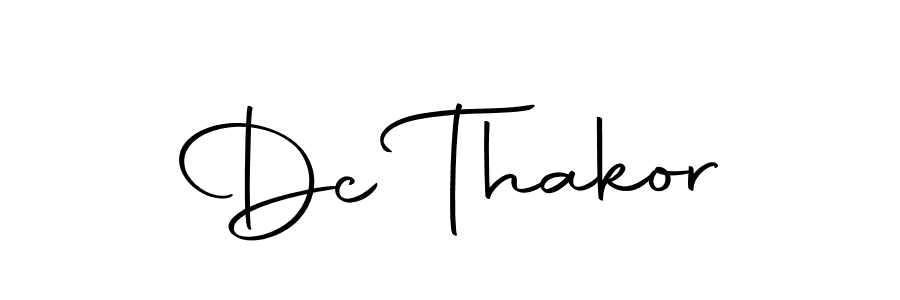 You should practise on your own different ways (Autography-DOLnW) to write your name (Dc Thakor) in signature. don't let someone else do it for you. Dc Thakor signature style 10 images and pictures png