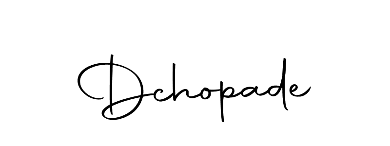 Use a signature maker to create a handwritten signature online. With this signature software, you can design (Autography-DOLnW) your own signature for name Dchopade. Dchopade signature style 10 images and pictures png