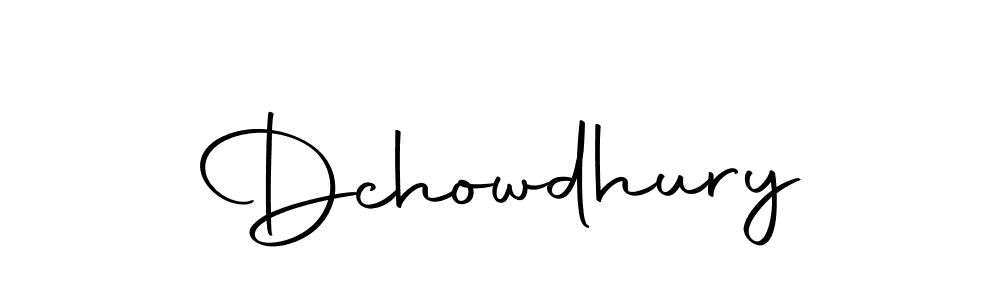 Make a beautiful signature design for name Dchowdhury. With this signature (Autography-DOLnW) style, you can create a handwritten signature for free. Dchowdhury signature style 10 images and pictures png