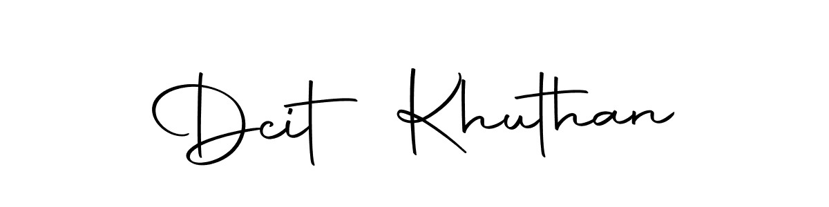 Autography-DOLnW is a professional signature style that is perfect for those who want to add a touch of class to their signature. It is also a great choice for those who want to make their signature more unique. Get Dcit Khuthan name to fancy signature for free. Dcit Khuthan signature style 10 images and pictures png