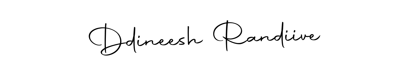 How to make Ddineesh Randiive name signature. Use Autography-DOLnW style for creating short signs online. This is the latest handwritten sign. Ddineesh Randiive signature style 10 images and pictures png