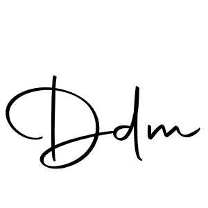 Design your own signature with our free online signature maker. With this signature software, you can create a handwritten (Autography-DOLnW) signature for name Ddm. Ddm signature style 10 images and pictures png