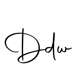 You should practise on your own different ways (Autography-DOLnW) to write your name (Ddw) in signature. don't let someone else do it for you. Ddw signature style 10 images and pictures png