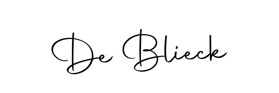 Make a beautiful signature design for name De Blieck. With this signature (Autography-DOLnW) style, you can create a handwritten signature for free. De Blieck signature style 10 images and pictures png