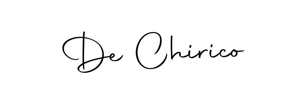 Create a beautiful signature design for name De Chirico. With this signature (Autography-DOLnW) fonts, you can make a handwritten signature for free. De Chirico signature style 10 images and pictures png
