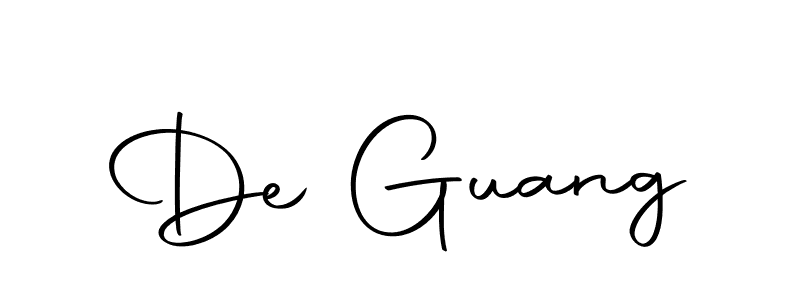 How to make De Guang signature? Autography-DOLnW is a professional autograph style. Create handwritten signature for De Guang name. De Guang signature style 10 images and pictures png