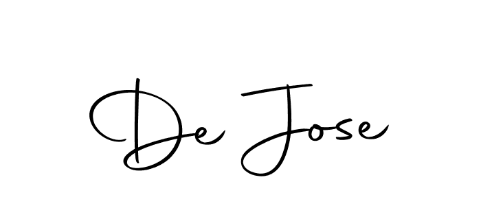 Design your own signature with our free online signature maker. With this signature software, you can create a handwritten (Autography-DOLnW) signature for name De Jose. De Jose signature style 10 images and pictures png