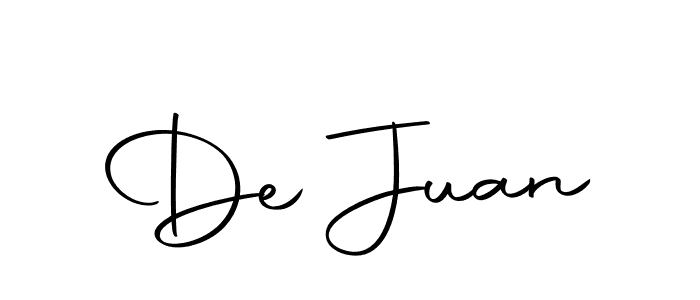 Make a beautiful signature design for name De Juan. With this signature (Autography-DOLnW) style, you can create a handwritten signature for free. De Juan signature style 10 images and pictures png