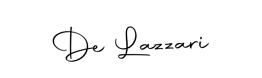 Make a beautiful signature design for name De Lazzari. With this signature (Autography-DOLnW) style, you can create a handwritten signature for free. De Lazzari signature style 10 images and pictures png