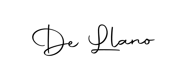 Create a beautiful signature design for name De Llano. With this signature (Autography-DOLnW) fonts, you can make a handwritten signature for free. De Llano signature style 10 images and pictures png