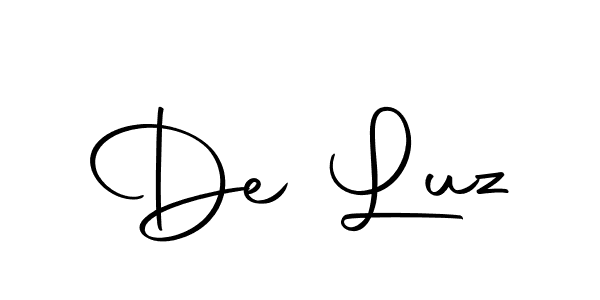 How to make De Luz name signature. Use Autography-DOLnW style for creating short signs online. This is the latest handwritten sign. De Luz signature style 10 images and pictures png