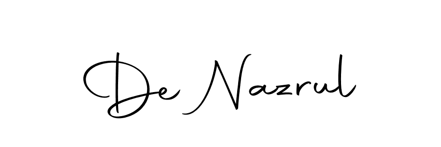 Design your own signature with our free online signature maker. With this signature software, you can create a handwritten (Autography-DOLnW) signature for name De Nazrul. De Nazrul signature style 10 images and pictures png