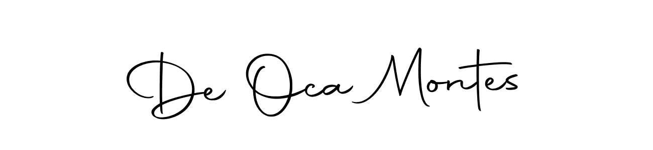 Use a signature maker to create a handwritten signature online. With this signature software, you can design (Autography-DOLnW) your own signature for name De Oca Montes. De Oca Montes signature style 10 images and pictures png