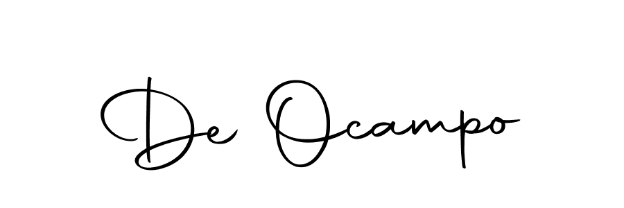 Use a signature maker to create a handwritten signature online. With this signature software, you can design (Autography-DOLnW) your own signature for name De Ocampo. De Ocampo signature style 10 images and pictures png