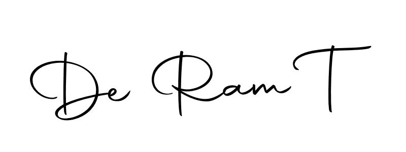 Similarly Autography-DOLnW is the best handwritten signature design. Signature creator online .You can use it as an online autograph creator for name De Ram T. De Ram T signature style 10 images and pictures png