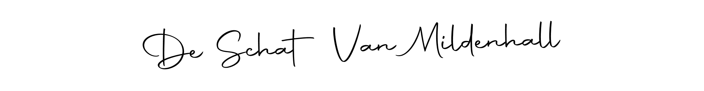 Use a signature maker to create a handwritten signature online. With this signature software, you can design (Autography-DOLnW) your own signature for name De Schat Van Mildenhall. De Schat Van Mildenhall signature style 10 images and pictures png