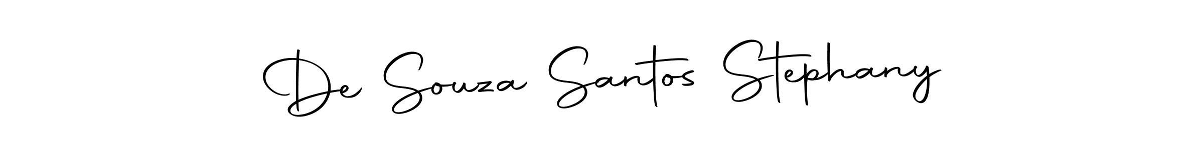 Check out images of Autograph of De Souza Santos Stephany name. Actor De Souza Santos Stephany Signature Style. Autography-DOLnW is a professional sign style online. De Souza Santos Stephany signature style 10 images and pictures png