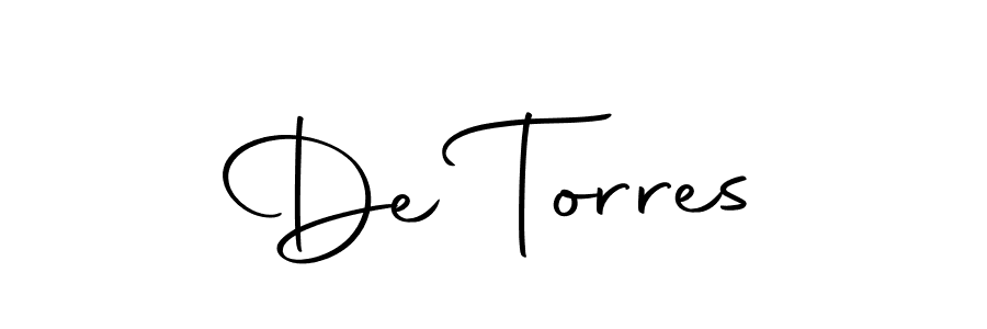 Make a beautiful signature design for name De Torres. Use this online signature maker to create a handwritten signature for free. De Torres signature style 10 images and pictures png