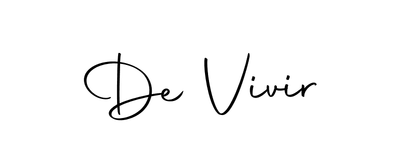 if you are searching for the best signature style for your name De Vivir. so please give up your signature search. here we have designed multiple signature styles  using Autography-DOLnW. De Vivir signature style 10 images and pictures png