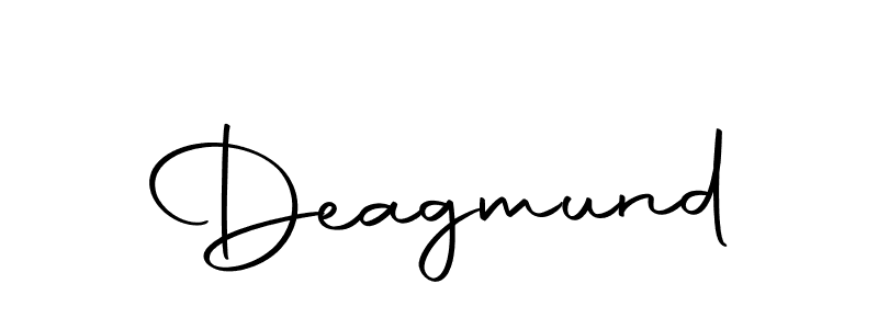 Make a beautiful signature design for name Deagmund. With this signature (Autography-DOLnW) style, you can create a handwritten signature for free. Deagmund signature style 10 images and pictures png