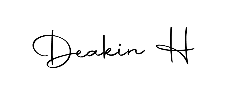 if you are searching for the best signature style for your name Deakin H. so please give up your signature search. here we have designed multiple signature styles  using Autography-DOLnW. Deakin H signature style 10 images and pictures png