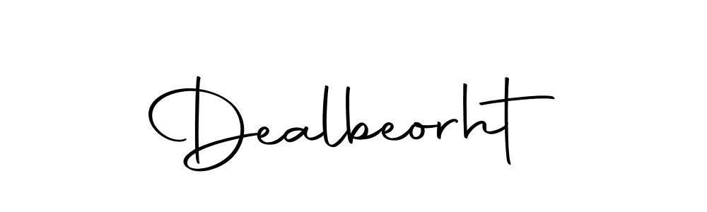 Dealbeorht stylish signature style. Best Handwritten Sign (Autography-DOLnW) for my name. Handwritten Signature Collection Ideas for my name Dealbeorht. Dealbeorht signature style 10 images and pictures png