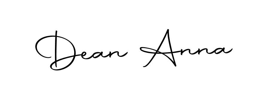 How to make Dean Anna name signature. Use Autography-DOLnW style for creating short signs online. This is the latest handwritten sign. Dean Anna signature style 10 images and pictures png