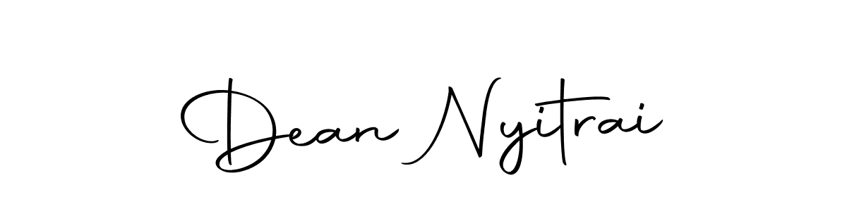 Make a beautiful signature design for name Dean Nyitrai. With this signature (Autography-DOLnW) style, you can create a handwritten signature for free. Dean Nyitrai signature style 10 images and pictures png