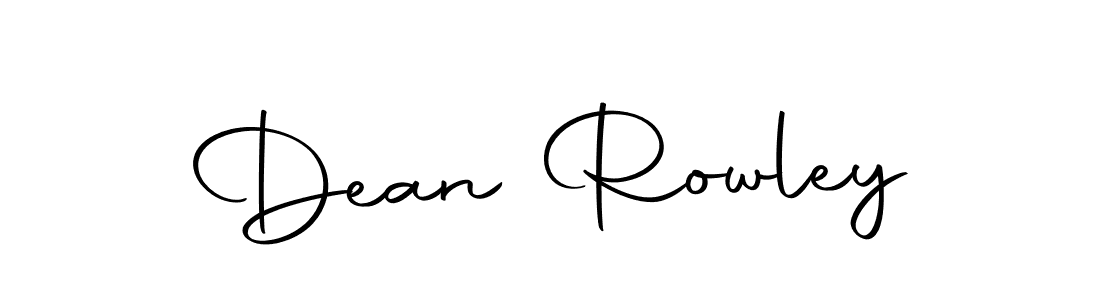 Create a beautiful signature design for name Dean Rowley. With this signature (Autography-DOLnW) fonts, you can make a handwritten signature for free. Dean Rowley signature style 10 images and pictures png