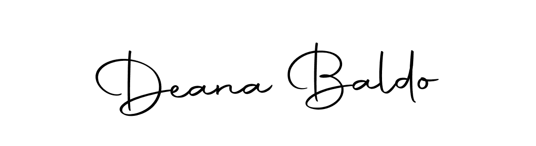 How to make Deana Baldo name signature. Use Autography-DOLnW style for creating short signs online. This is the latest handwritten sign. Deana Baldo signature style 10 images and pictures png