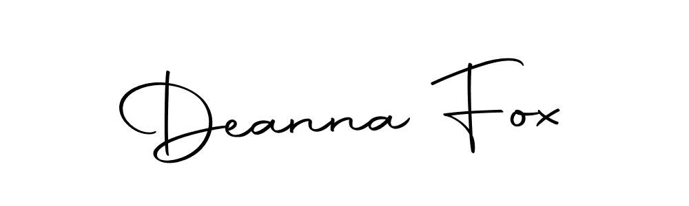 Make a beautiful signature design for name Deanna Fox. Use this online signature maker to create a handwritten signature for free. Deanna Fox signature style 10 images and pictures png