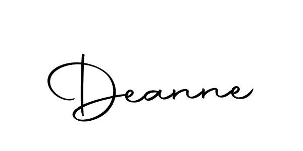 Deanne stylish signature style. Best Handwritten Sign (Autography-DOLnW) for my name. Handwritten Signature Collection Ideas for my name Deanne. Deanne signature style 10 images and pictures png