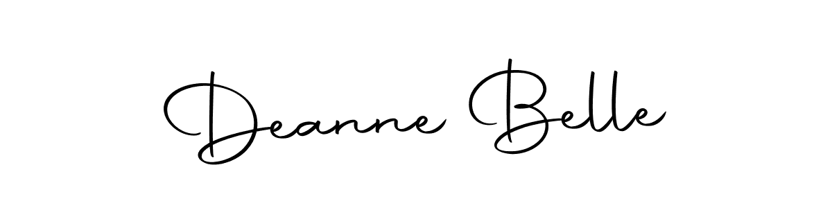 Create a beautiful signature design for name Deanne Belle. With this signature (Autography-DOLnW) fonts, you can make a handwritten signature for free. Deanne Belle signature style 10 images and pictures png