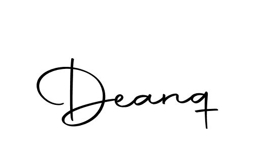 You should practise on your own different ways (Autography-DOLnW) to write your name (Deanq) in signature. don't let someone else do it for you. Deanq signature style 10 images and pictures png