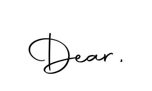 Make a beautiful signature design for name Dear,. With this signature (Autography-DOLnW) style, you can create a handwritten signature for free. Dear, signature style 10 images and pictures png