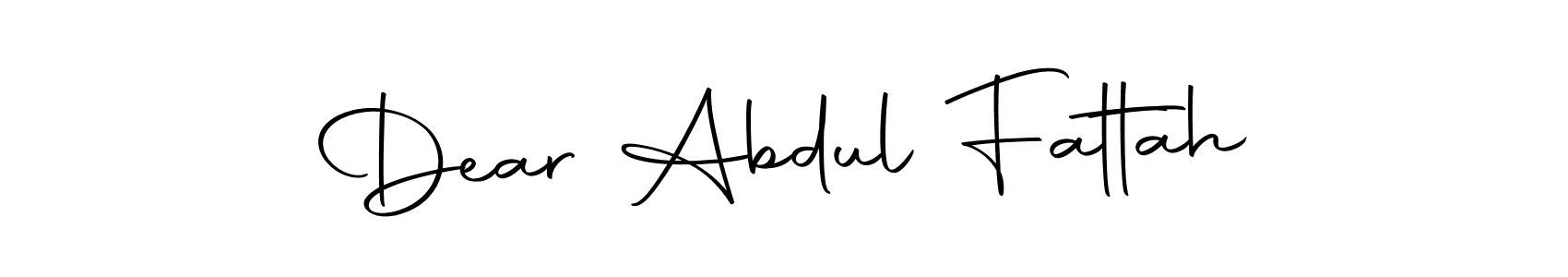 You should practise on your own different ways (Autography-DOLnW) to write your name (Dear Abdul Fattah) in signature. don't let someone else do it for you. Dear Abdul Fattah signature style 10 images and pictures png
