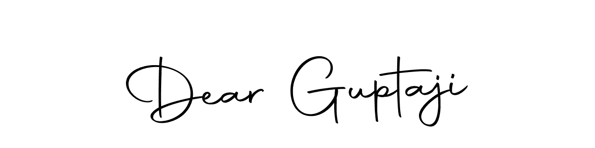 The best way (Autography-DOLnW) to make a short signature is to pick only two or three words in your name. The name Dear Guptaji include a total of six letters. For converting this name. Dear Guptaji signature style 10 images and pictures png
