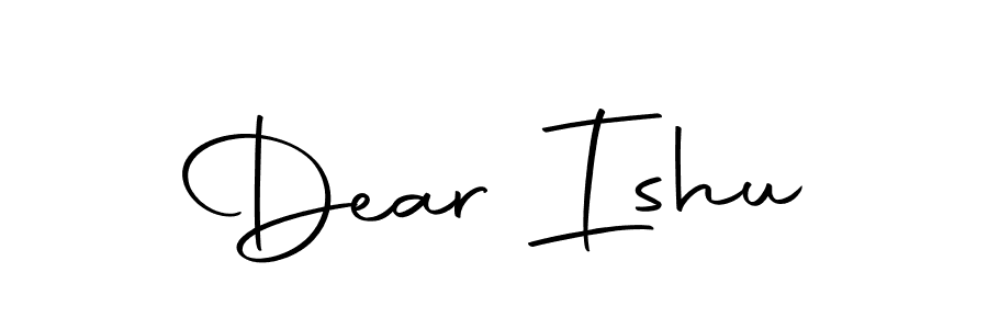 Create a beautiful signature design for name Dear Ishu. With this signature (Autography-DOLnW) fonts, you can make a handwritten signature for free. Dear Ishu signature style 10 images and pictures png