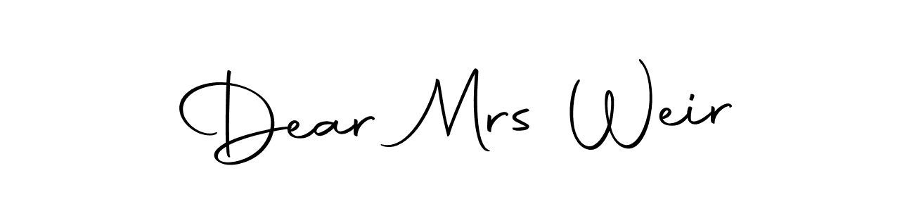 Make a short Dear Mrs Weir signature style. Manage your documents anywhere anytime using Autography-DOLnW. Create and add eSignatures, submit forms, share and send files easily. Dear Mrs Weir signature style 10 images and pictures png