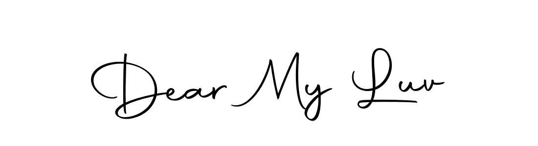 Make a beautiful signature design for name Dear My Luv. Use this online signature maker to create a handwritten signature for free. Dear My Luv signature style 10 images and pictures png