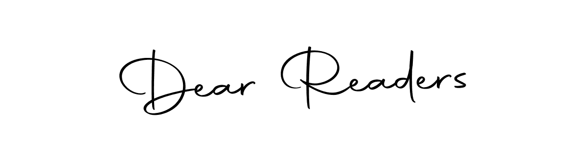 This is the best signature style for the Dear Readers name. Also you like these signature font (Autography-DOLnW). Mix name signature. Dear Readers signature style 10 images and pictures png