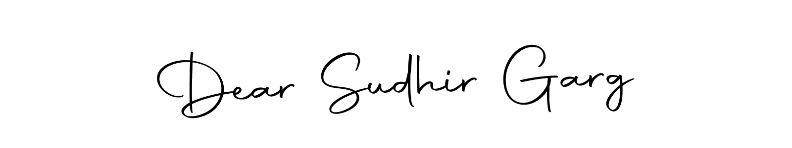 How to make Dear Sudhir Garg signature? Autography-DOLnW is a professional autograph style. Create handwritten signature for Dear Sudhir Garg name. Dear Sudhir Garg signature style 10 images and pictures png