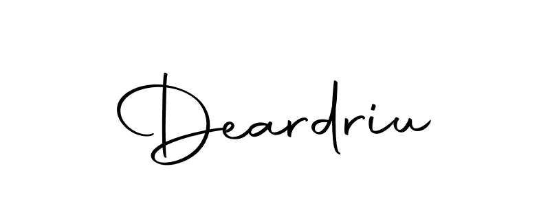 Make a beautiful signature design for name Deardriu. Use this online signature maker to create a handwritten signature for free. Deardriu signature style 10 images and pictures png