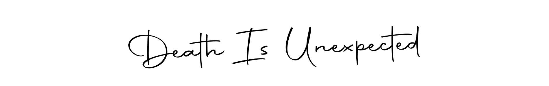 How to Draw Death Is Unexpected signature style? Autography-DOLnW is a latest design signature styles for name Death Is Unexpected. Death Is Unexpected signature style 10 images and pictures png