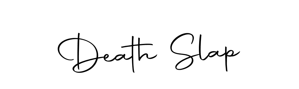 The best way (Autography-DOLnW) to make a short signature is to pick only two or three words in your name. The name Death Slap include a total of six letters. For converting this name. Death Slap signature style 10 images and pictures png