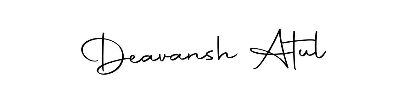 Use a signature maker to create a handwritten signature online. With this signature software, you can design (Autography-DOLnW) your own signature for name Deavansh Atul. Deavansh Atul signature style 10 images and pictures png