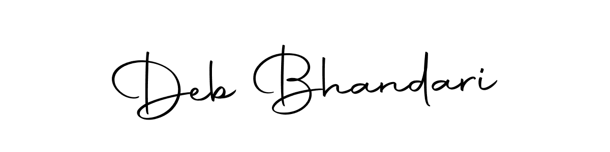 Make a beautiful signature design for name Deb Bhandari. With this signature (Autography-DOLnW) style, you can create a handwritten signature for free. Deb Bhandari signature style 10 images and pictures png