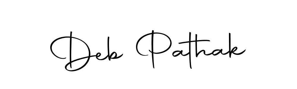 Make a beautiful signature design for name Deb Pathak. Use this online signature maker to create a handwritten signature for free. Deb Pathak signature style 10 images and pictures png