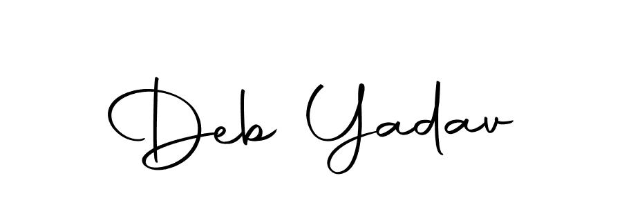 Make a beautiful signature design for name Deb Yadav. With this signature (Autography-DOLnW) style, you can create a handwritten signature for free. Deb Yadav signature style 10 images and pictures png