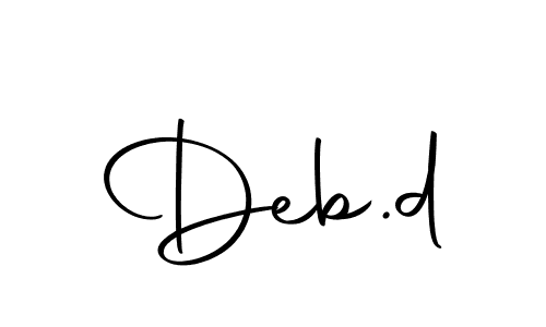 Make a short Deb.d signature style. Manage your documents anywhere anytime using Autography-DOLnW. Create and add eSignatures, submit forms, share and send files easily. Deb.d signature style 10 images and pictures png